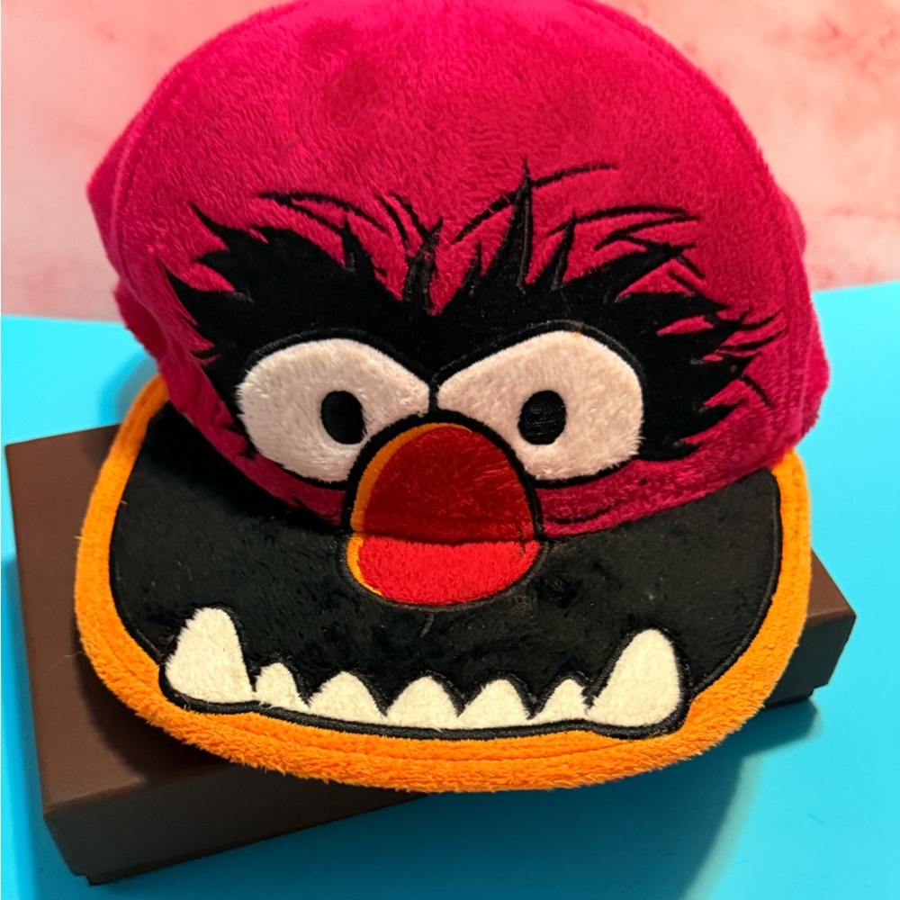 The Muppets Jim Henson Animal adult L/XL Baseball Cap hat Vintage Rare Fuzzy